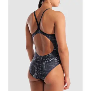 Dames zwempak uit 1 stuk Arena Fireflow Lightdrop Back image-4