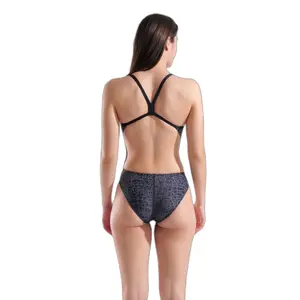 Women's 1-piece swimsuit Arena Snakeskin Challenge Back image-3