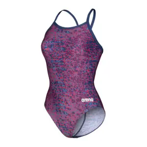 Women's 1-piece swimsuit Arena Snakeskin Lightdrop Back image-4