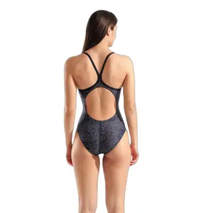 Women's 1-piece swimsuit Arena Snakeskin Lightdropback image-3