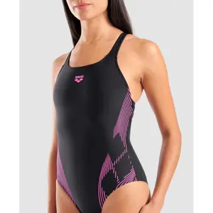 Women's 1-piece swimsuit Arena Lily Pro Back LB image-3
