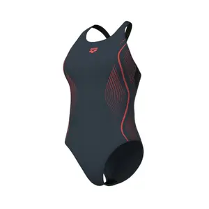 1-dels badedragt til kvinder Arena Grid V Back Graphic image-2