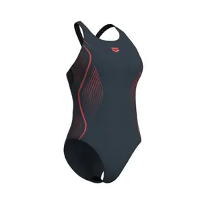 1-dels badedragt til kvinder Arena Grid V Back Graphic image-3