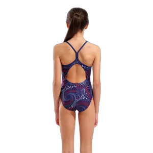 One-piece swimsuit for girls Arena Fireflow image-1