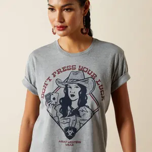 Γυναικείο T-shirt Ariat Don't Press Your Luck image-2