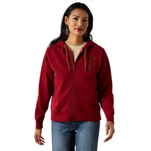 Damska bluza z kapturem full zip Ariat Stitched