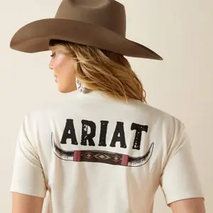 Γυναικείο T-shirt Ariat Ariat Bull Horns image-2