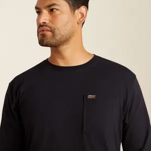 Long sleeve pocket T-shirt Ariat Rebar Cotton Strong Standard image-2