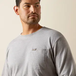 Long sleeve pocket T-shirt Ariat Rebar Cotton Strong Standard image-2