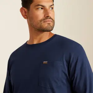 Long sleeve pocket T-shirt Ariat Rebar Cotton Strong Standard image-2