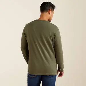 Long sleeve pocket T-shirt Ariat Rebar Cotton Strong Standard image-1