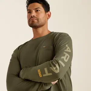 Long sleeve pocket T-shirt Ariat Rebar Cotton Strong Standard image-2