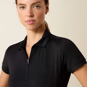 Reit-Poloshirt 1/4 Reißverschluss Damen Ariat Bandera image-3
