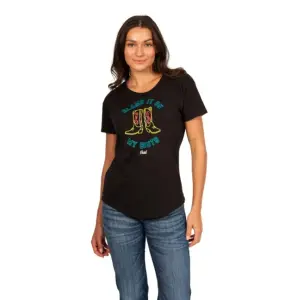 Women's T-shirt Ariat Blame It On My Boots image-0