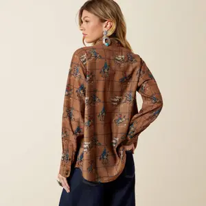 Riding shirt long sleeves woman Ariat Homestyle image-1