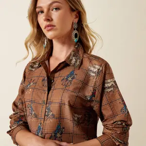 Riding shirt long sleeves woman Ariat Homestyle image-4