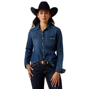 Women's long-sleeved denim shirt Ariat Farriday