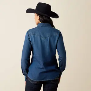 Women's long-sleeved denim shirt Ariat Farriday image-1