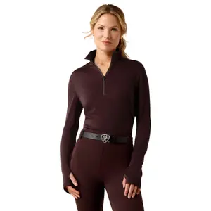Women's Long Sleeve ¼ Zip Base Layer Ariat Cheviot
