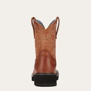 Women's leather western boots Ariat Fatbaby Saddle image-2