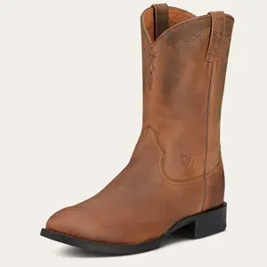 Stivali western in pelle Ariat Heritage Roper image-1