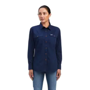Long-sleeved washed twill shirt for women Ariat Rebar