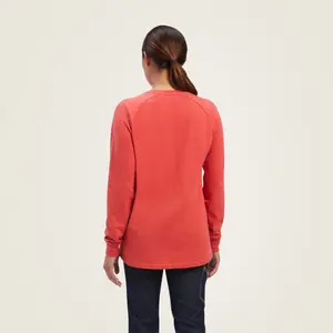 Camiseta de algodón de manga larga para mujer Ariat Rebar image-2