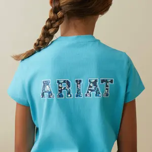 Girl's varsity camouflage t-shirt Ariat image-3