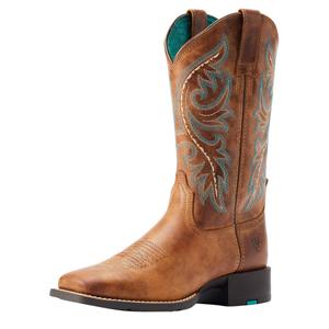 Women's western boots with a zip at the back Ariat Round Up image-1