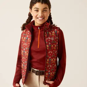 Girl's reversible sleeveless waterproof jacket Ariat Bella image-1