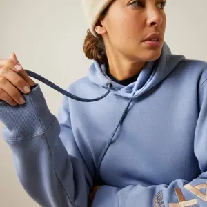 Grafisk huvtröja för kvinnor Ariat Rebar image-3