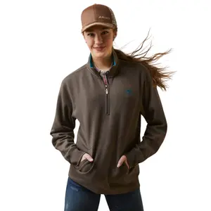 Sweatshirt 1/2 zip woman Ariat Logo image-0