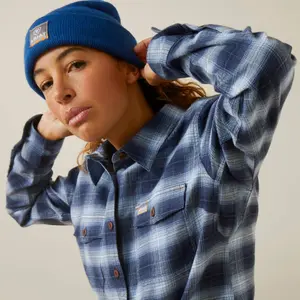 Women's long sleeve shirt Ariat Rebar Flannel Dura Stretch image-3