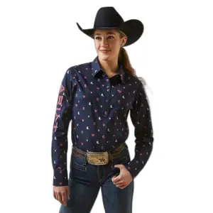 Women's long sleeve shirt Ariat Team Kirby Stretch image-0