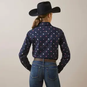 Women's long sleeve shirt Ariat Team Kirby Stretch image-1