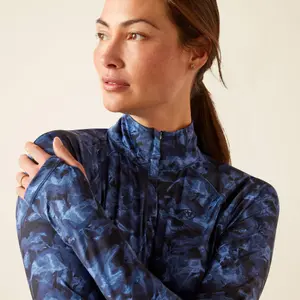 Camiseta de equitación 1/4 cremallera para mujer Ariat Lowell 2.0 image-2