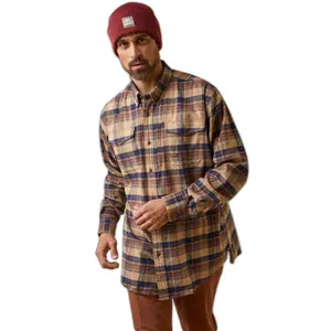 Long sleeve flannel shirt Ariat Rebar DuraStretch image-0