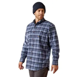 Long sleeve flannel shirt Ariat Rebar DuraStretch image-0