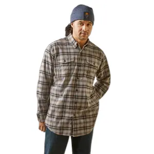 Long sleeve flannel shirt Ariat Rebar DuraStretch image-0