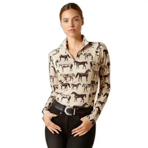 Women's 1/4 zip riding jersey Ariat Sunstopper 2.0 image-0