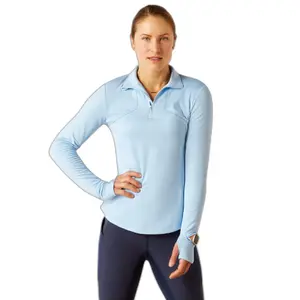 Maillot équitation 1/4 zip femme Ariat Gridwork image-0