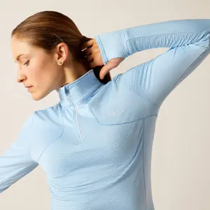 Maillot équitation 1/4 zip femme Ariat Gridwork image-3