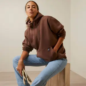 Women's 1/2 zip hooded sweatshirt Ariat Rebar Skill Set image-2