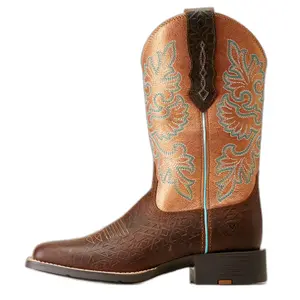 Bottes western en cuir femme Ariat Round Up S-Fit image-0