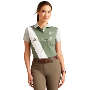 Polo feminina Ariat Taryn Button image-0