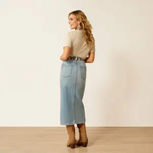 Saia de ganga feminina Ariat Midi image-1