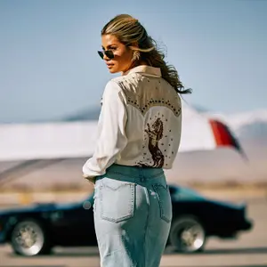 Saia de ganga feminina Ariat Midi image-4