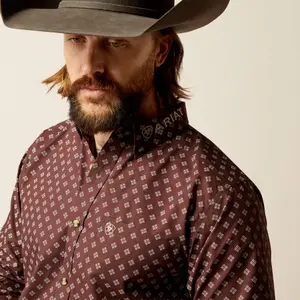 Aangesloten westernshirt met lange mouwen Ariat Team Koen image-2