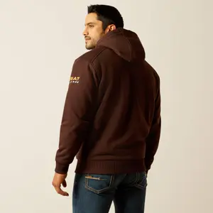 Hætte sweatshirt med fuld lynlås Ariat Rebar Sherpa-Lined image-1