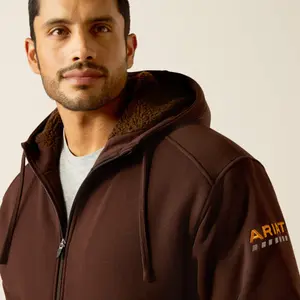 Hætte sweatshirt med fuld lynlås Ariat Rebar Sherpa-Lined image-2